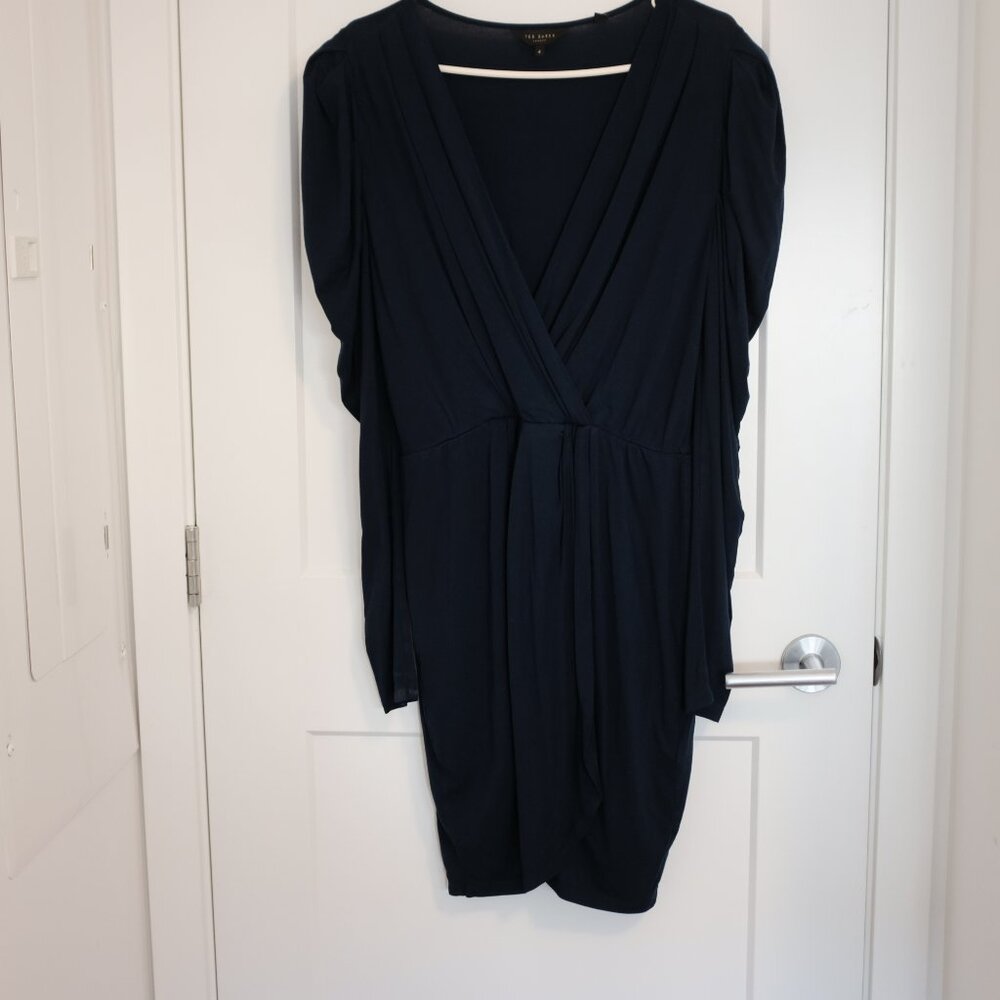 Ted Baker ‘Elvasi’ Wrap-Front Jersey Dress